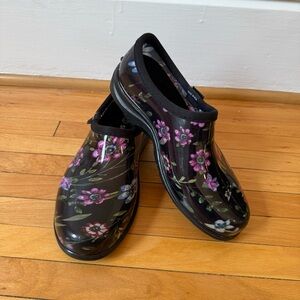 Sloggers Ditzy Spring Black Women's Shoes Sz 8 EUC